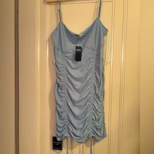 Hollister L blue mini dress